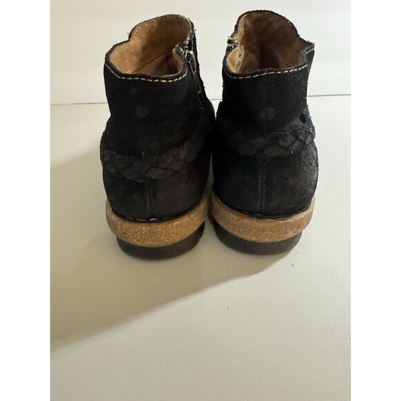Born Toya Ankle Boots Black Distressed Suede Women’s Size 9.5/41 Comfort - Picture 5 of 9
